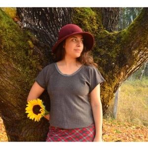 NWOT Circle Creations Organic Cotton and Hemp Striped Tee